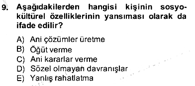 Özel Eğitim 2013-2014 Ara Sınav - 9. soru