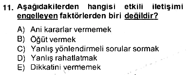Özel Eğitim 2013-2014 Ara Sınav - 11. soru