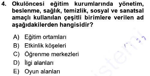 Özel Öğretim Yöntemleri 1 2015-2016 Ara Sınav - 4. soru