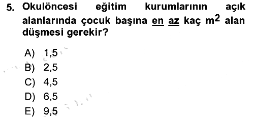 Özel Öğretim Yöntemleri 1 2017-2018 Ara Sınav - 5. soru