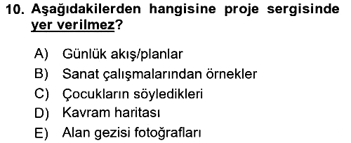 Özel Öğretim Yöntemleri 2 2016-2017 3 Ders Sınavı - 10. soru