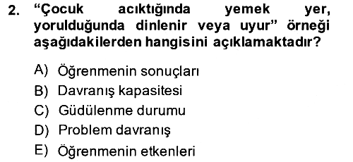 Özel Öğretim Yöntemleri 2 2014-2015 Ara Sınav - 2. soru