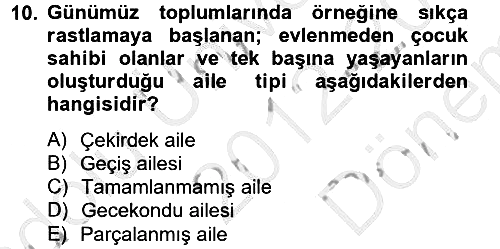 Özel Öğretim Yöntemleri 2 2012-2013 Dönem Sonu Sınavı - 10. soru