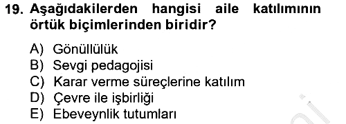 Özel Öğretim Yöntemleri 2 2012-2013 Dönem Sonu Sınavı - 19. soru