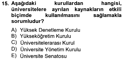 Türk Eğitim Tarihi 2012-2013 Dönem Sonu Sınavı - 15. soru