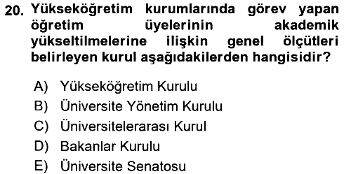 Türk Eğitim Tarihi 2016-2017 Dönem Sonu Sınavı - 20. soru