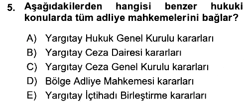 Ceza Hukukuna Giriş 2015-2016 Ara Sınav - 5. soru