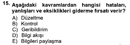 Halkla İlişkiler Ve İletişim 2012-2013 Ara Sınav - 15. soru