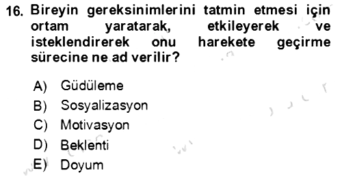 Halkla İlişkiler Ve İletişim 2022-2023 Yaz Okulu Sınavı - 16. soru
