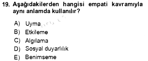 Halkla İlişkiler Ve İletişim 2022-2023 Yaz Okulu Sınavı - 19. soru