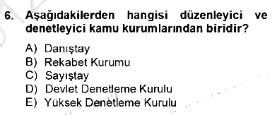Hukukun Temel Kavramları 2 2012-2013 Dönem Sonu Sınavı - 6. soru