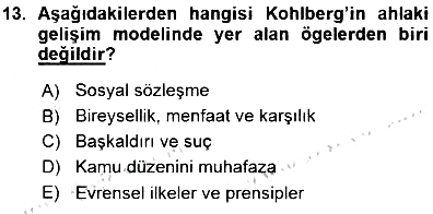 Kriminoloji 2015-2016 Ara Sınav - 13. soru