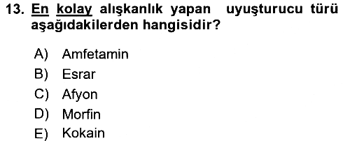Kriminoloji 2017-2018 Dönem Sonu Sınavı - 13. soru
