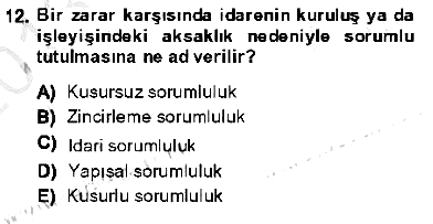 Özel Güvenlik Hukuku 1 2013-2014 Dönem Sonu Sınavı - 12. soru