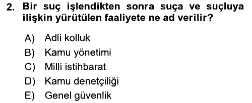 Özel Güvenlik Hukuku 1 2017-2018 Dönem Sonu Sınavı - 2. soru