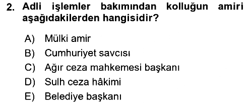 Temel Ceza Muhakemesi Hukuku Bilgisi 2015-2016 Dönem Sonu Sınavı - 2. soru