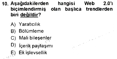 E-Perakendecilik 2014-2015 Ara Sınav - 10. soru