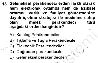 E-Perakendecilik 2014-2015 Ara Sınav - 13. soru