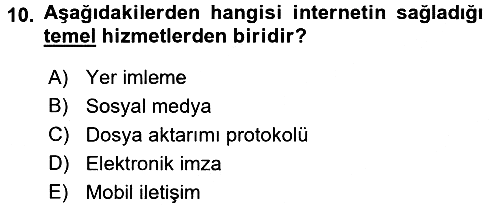 E-Perakendecilik 2015-2016 Ara Sınav - 10. soru