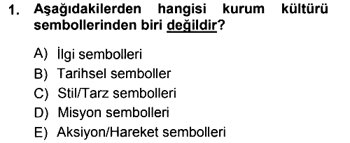 Mağaza Atmosferi 2012-2013 Ara Sınav - 1. soru