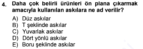 Mağaza Atmosferi 2012-2013 Dönem Sonu Sınavı - 4. soru
