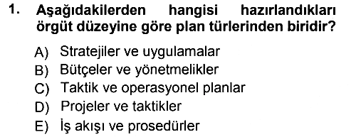 Perakende Yönetimi 2012-2013 Ara Sınav - 1. soru