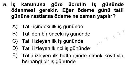 Perakende Yönetimi 2022-2023 Dönem Sonu Sınavı - 5. soru