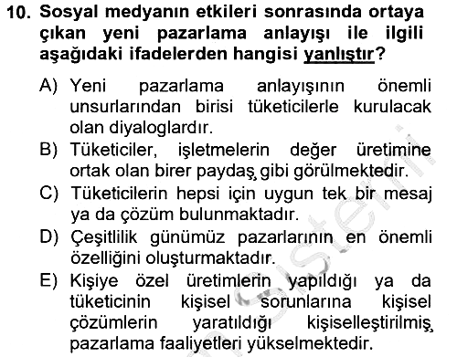 Sosyal Medya 2012-2013 Ara Sınav - 10. soru