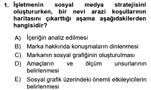 Sosyal Medya 2015-2016 Ara Sınav - 1. soru