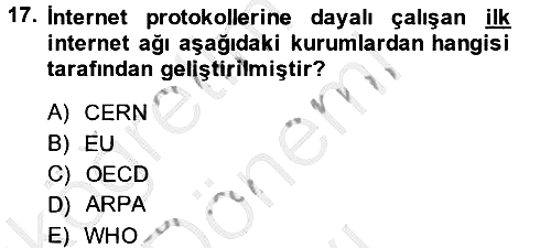 Film ve Video Kültürü 2014-2015 Dönem Sonu Sınavı - 17. soru