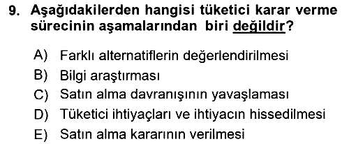 Sağlık Hizmetleri Pazarlaması 2021-2022 Ara Sınav - 9. soru
