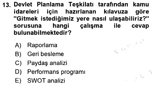 Sağlık Hizmetleri Pazarlaması 2023-2024 Ara Sınav - 13. soru