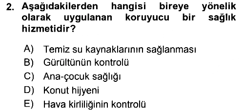 Sağlık Kurumları Yönetimi 1 2016-2017 3 Ders Sınavı - 2. soru