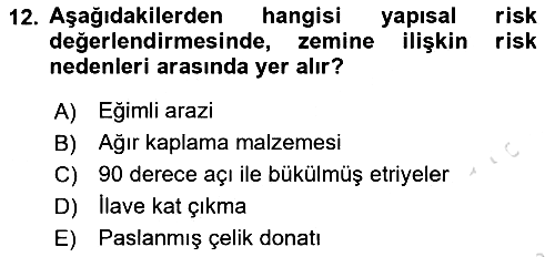 Sağlık Kurumları Yönetimi 1 2019-2020 Dönem Sonu Sınavı - 12. soru