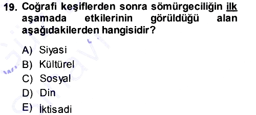 Atatürk İlkeleri ve Inkılap Tarihi - 1 2013-2014 Ara Sınav - 19. soru