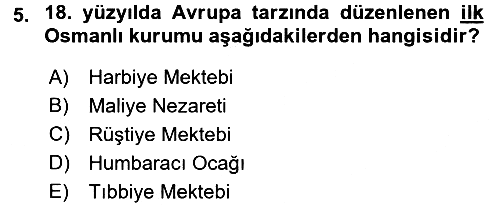Atatürk İlkeleri ve Inkılap Tarihi - 1 2016-2017 Ara Sınav - 5. soru