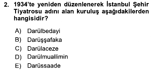 Atatürk İlkeleri ve İnkılap Tarihi - 2 2024-2025 Yaz Okulu Sınavı - 2. soru