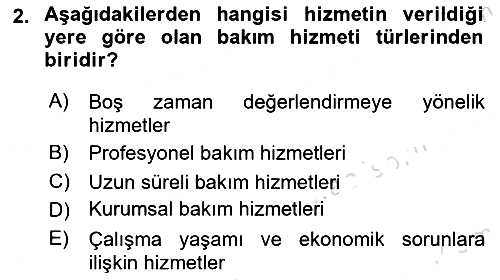 Bakım Elemanı Yetiştirme Ve Geliştirme 1 2021-2022 Dönem Sonu Sınavı - 2. soru
