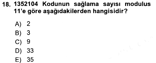 Denetim 2017-2018 3 Ders Sınavı - 18. soru