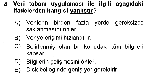 Denetim 2018-2019 3 Ders Sınavı - 4. soru