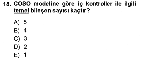 Denetim 2014-2015 Ara Sınav - 18. soru