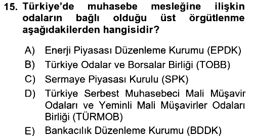 Denetim 2016-2017 Ara Sınav - 15. soru
