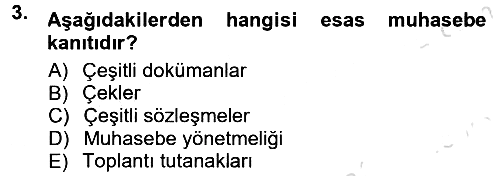 Denetim 2014-2015 Tek Ders Sınavı - 3. soru