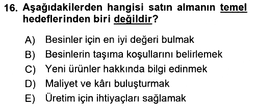 Genel Beslenme 2021-2022 Ara Sınav - 16. soru