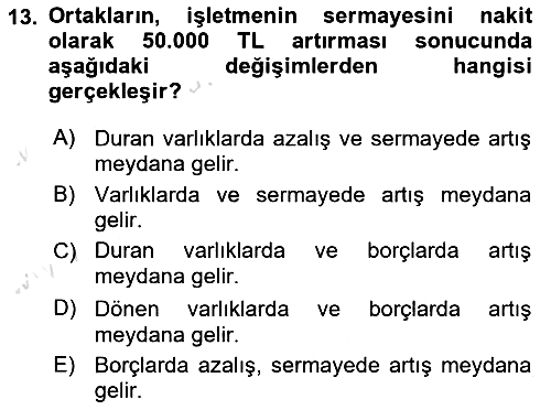 Genel Muhasebe - 1 2025-2026 Ara Sınav - 13. soru