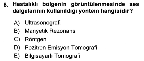 Genel Tıbbi Ürün Ve Tıbbi Cihaz Bilgisi 2025-2026 Dönem Sonu Sınavı - 8. soru