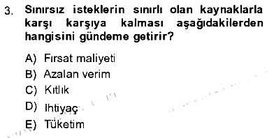 İktisada Giriş - 1 2013-2014 Ara Sınav - 3. soru