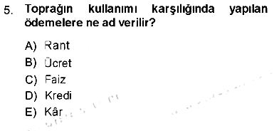 İktisada Giriş - 1 2013-2014 Ara Sınav - 5. soru