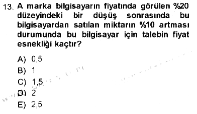 İktisada Giriş - 1 2013-2014 Ara Sınav - 13. soru