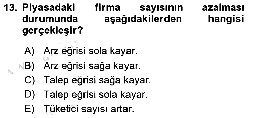 İktisada Giriş - 1 2022-2023 Ara Sınav - 13. soru
